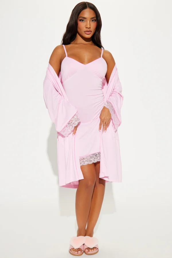 Just Dream PJ Robe Set - Pink