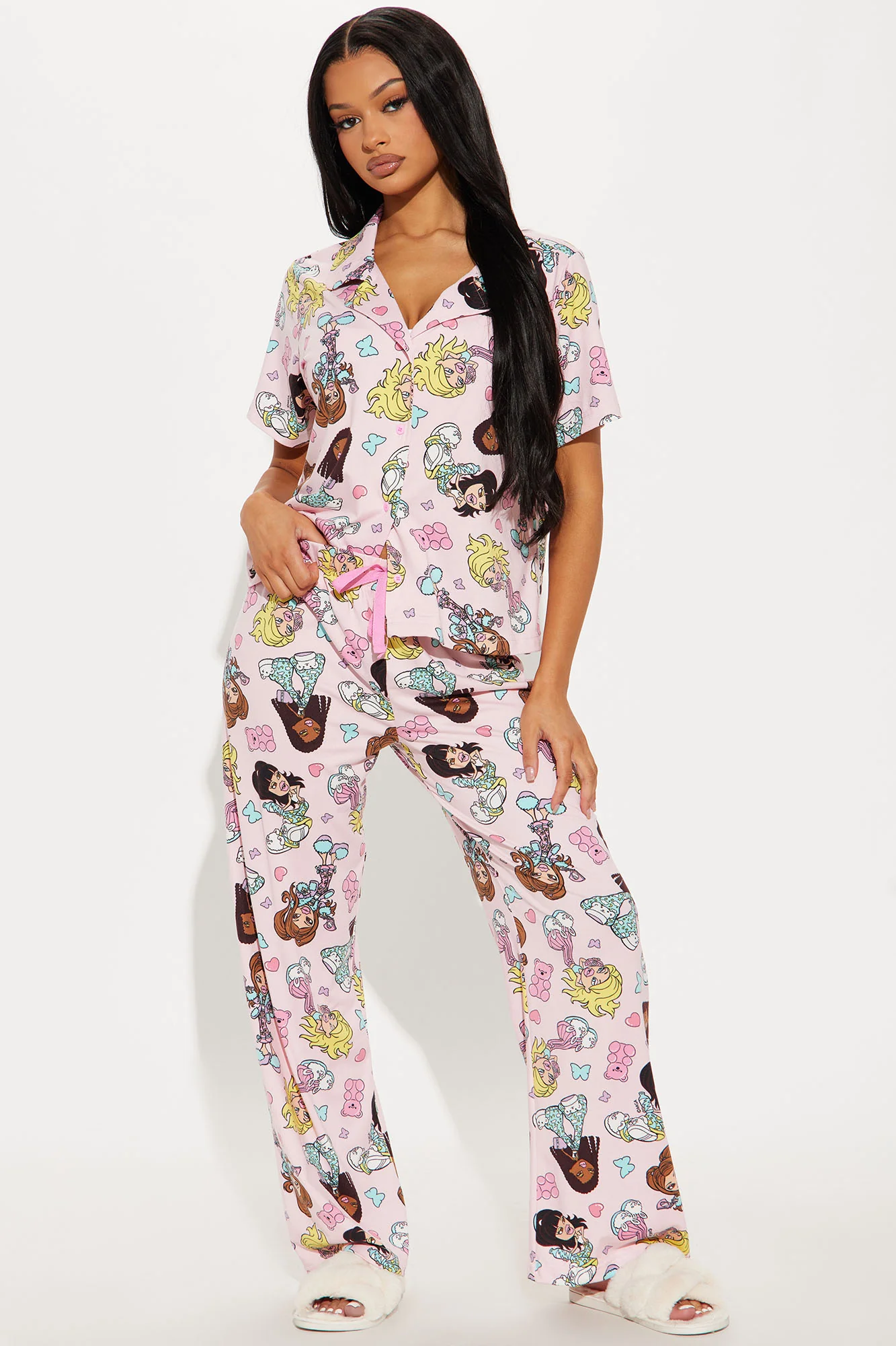 Bratz Slumber Party PJ Pant Set - Pink/combo