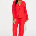 Femme Fatale PJ Pant Set - Red